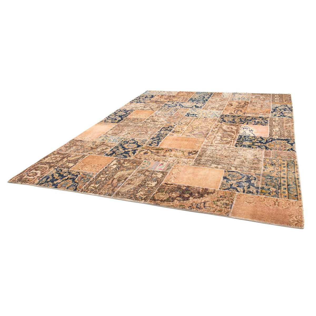 Patchwork-tæppe - 304 x 242 cm - flerfarvet