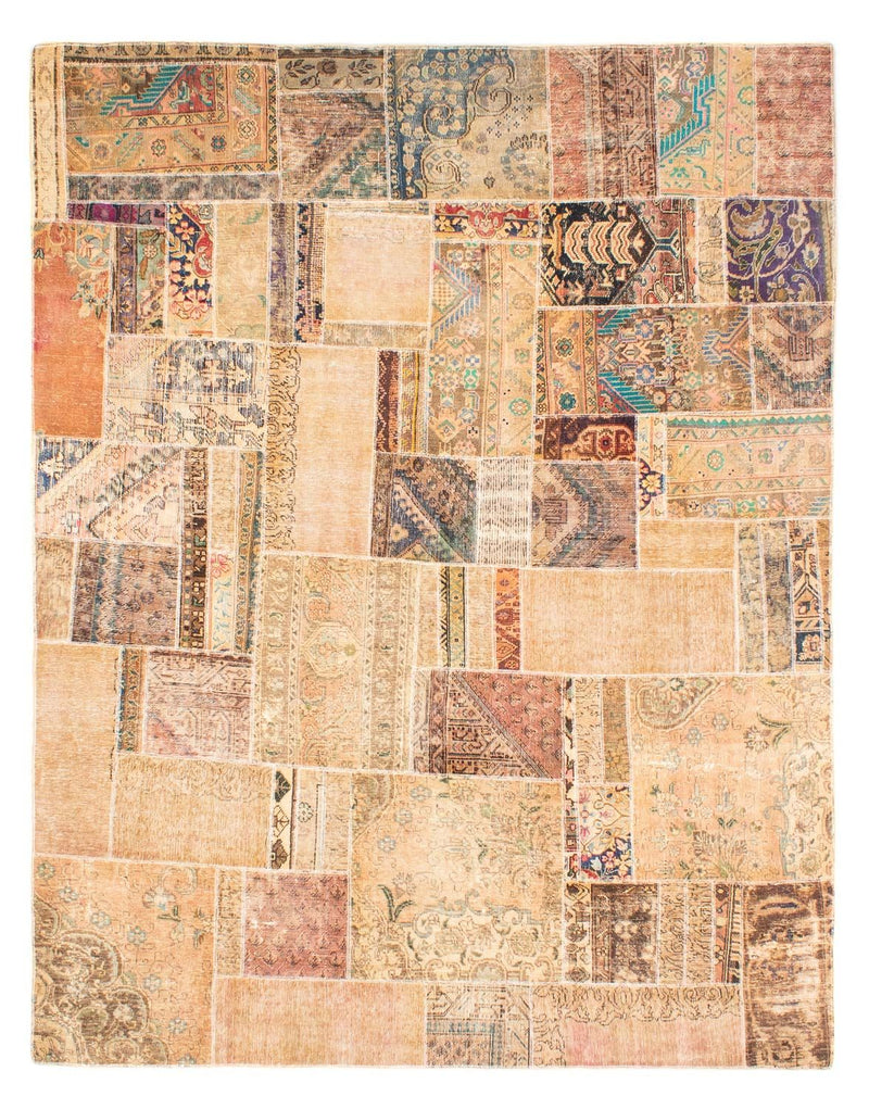 Patchwork-tæppe - 292 x 230 cm - flerfarvet