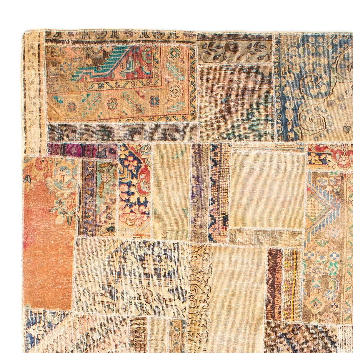 Patchwork-tæppe - 292 x 230 cm - flerfarvet