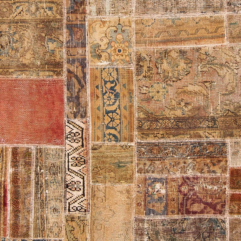 Patchwork-tæppe - 234 x 164 cm - flerfarvet