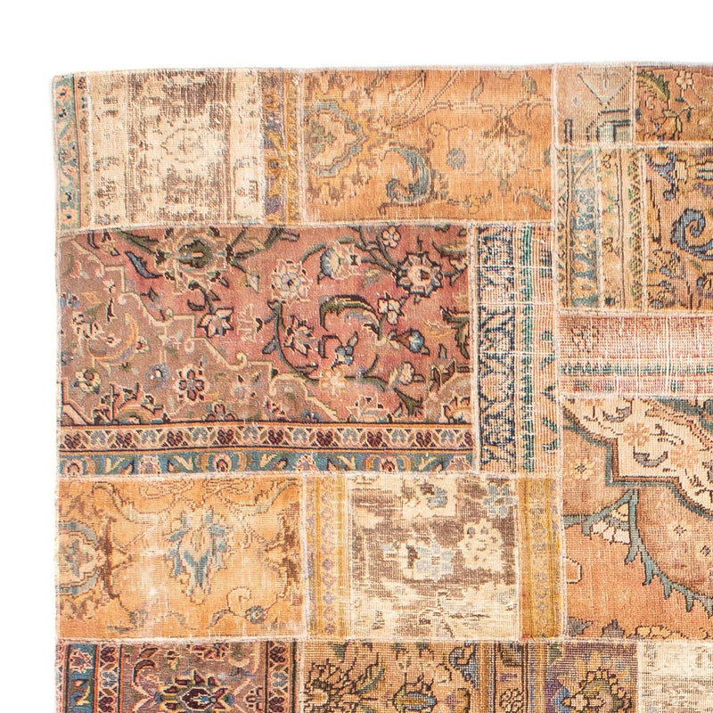 Patchwork-tæppe - 301 x 241 cm - flerfarvet