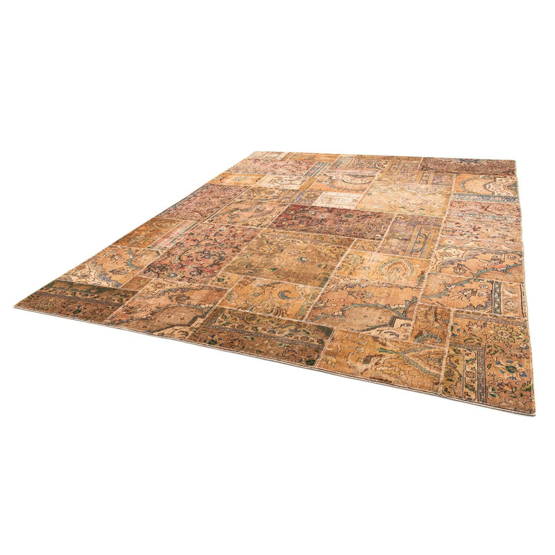 Patchwork-tæppe - 301 x 241 cm - flerfarvet