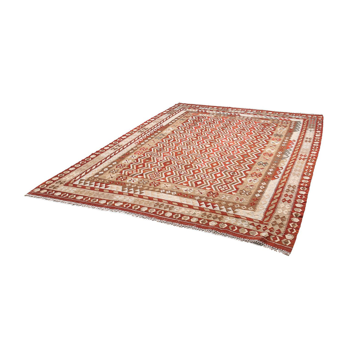 Kelim Carpet - Splash - 271 x 212 cm - flerfarvet