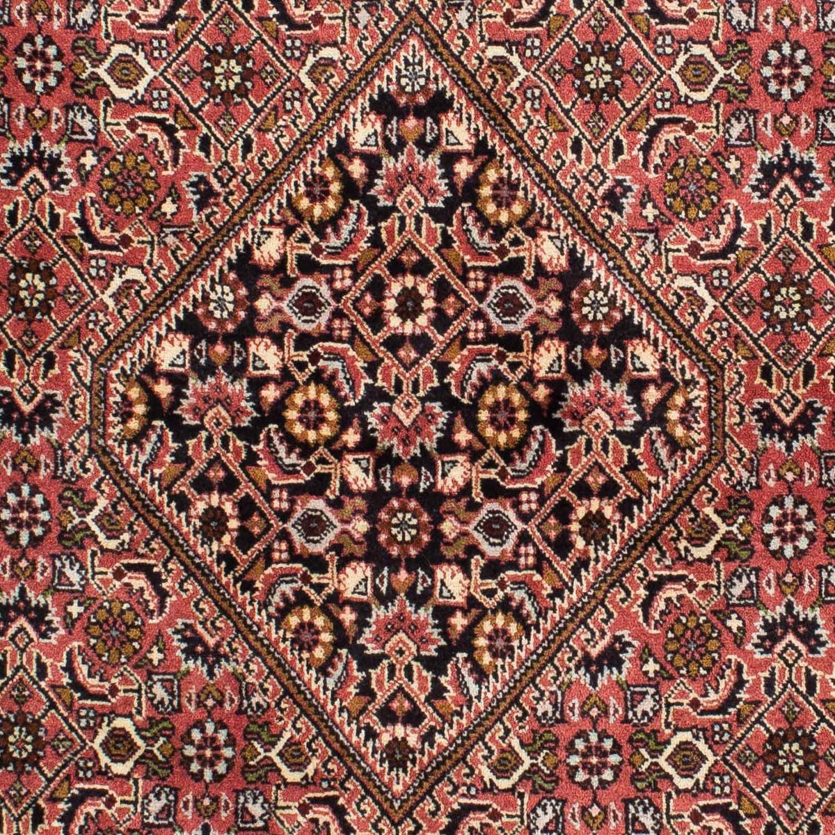 Persisk tæppe - Bijar - 227 x 137 cm - rød