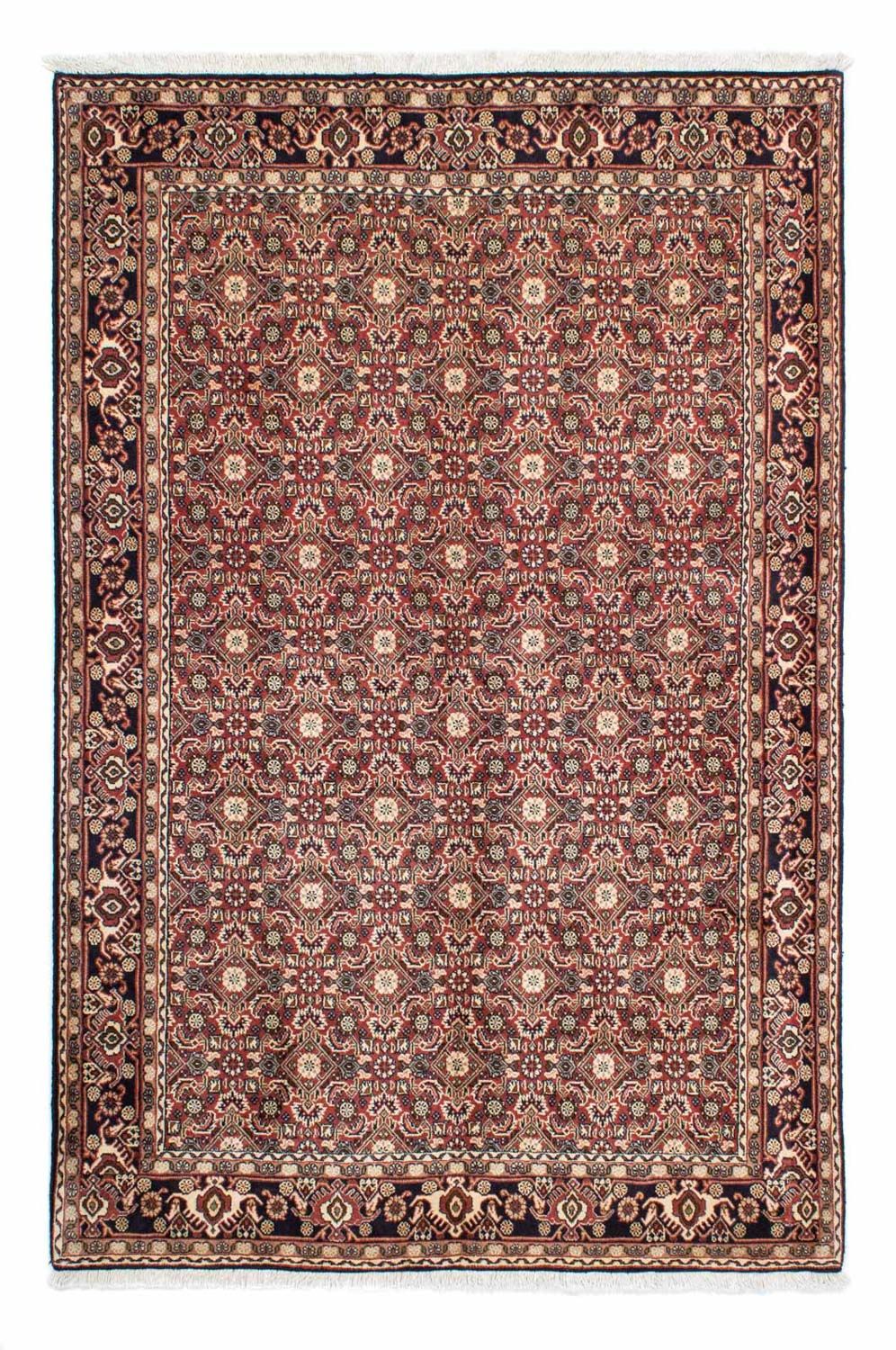 Persisk tæppe - Bijar - 208 x 137 cm - rød