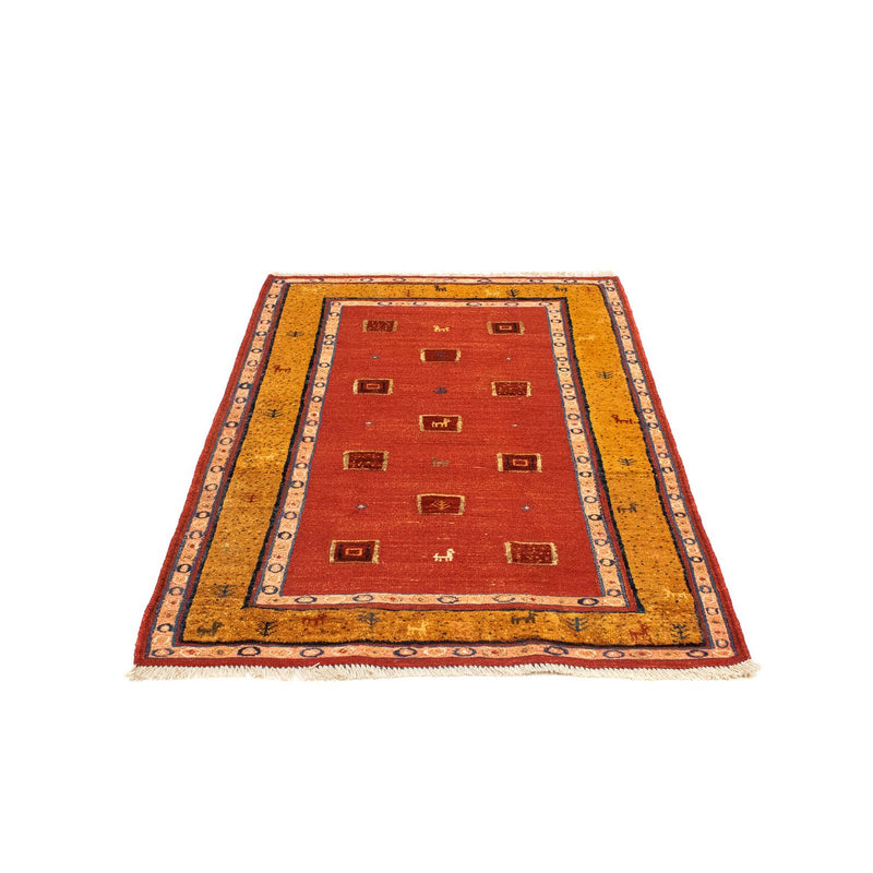Kelim-tæppe - orientalsk - 144 x 100 cm - mørkerød