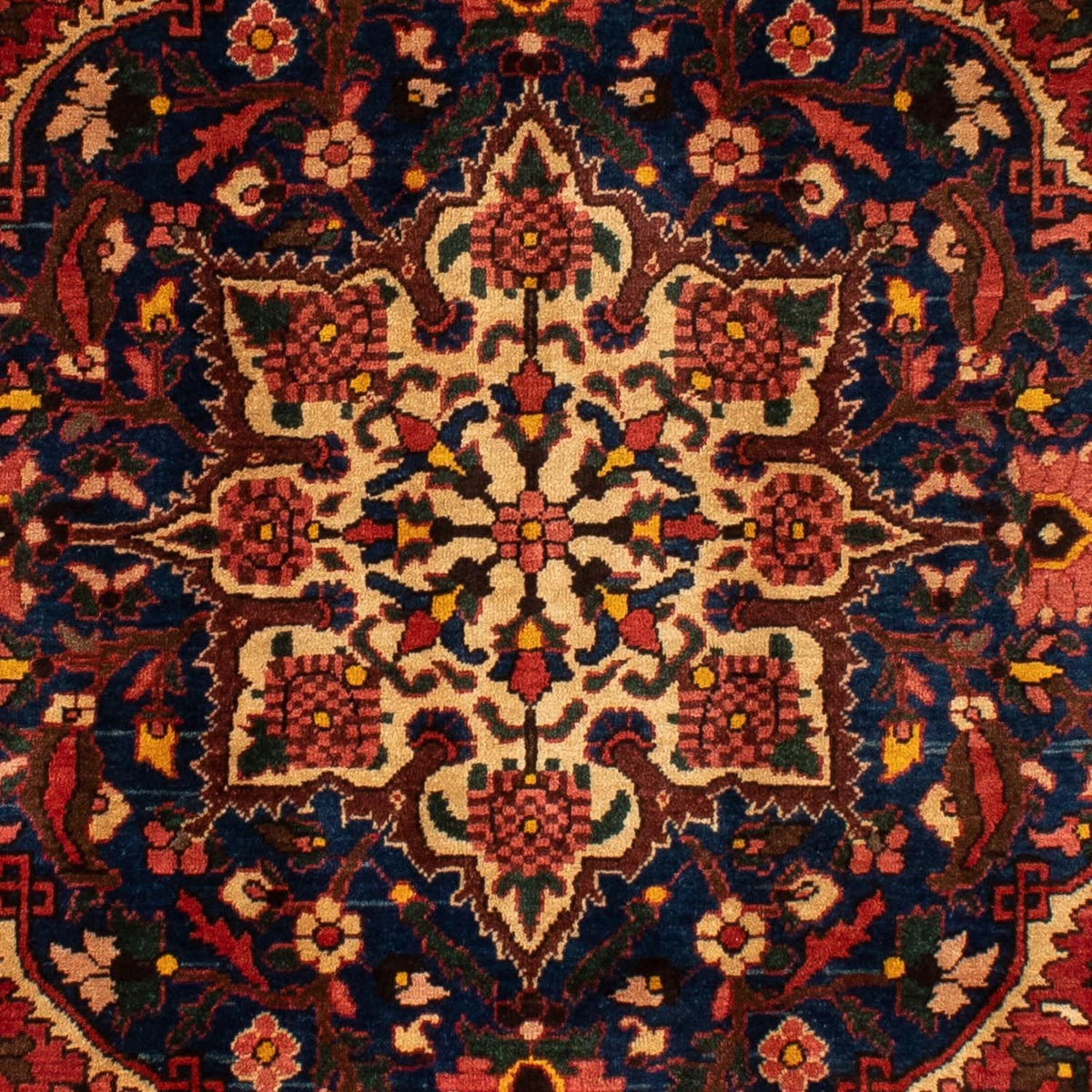 Persisk tæppe - Nomadisk - 310 x 209 cm - mørkerød