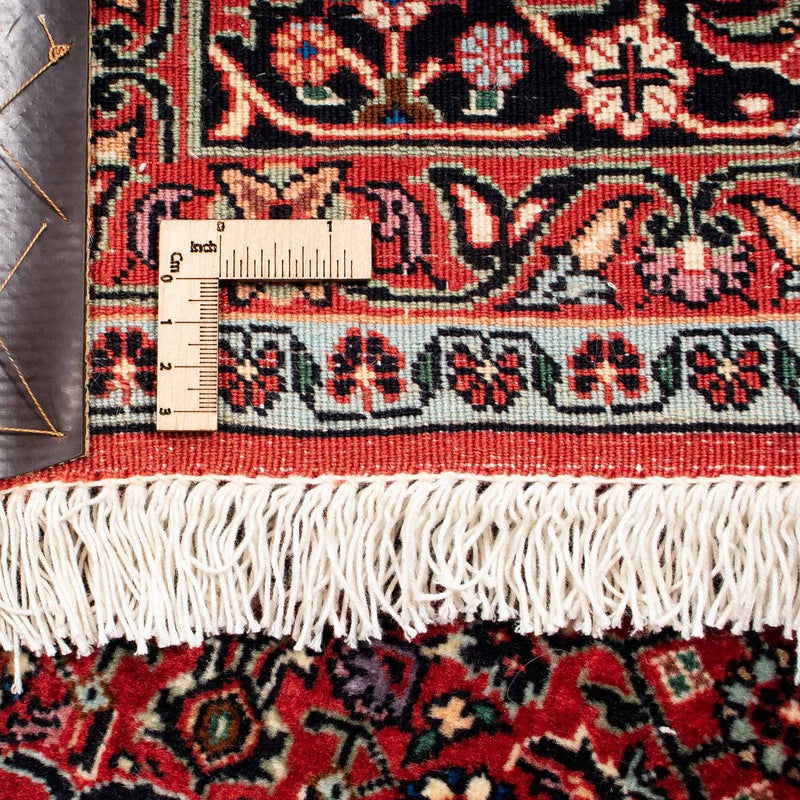 Persisk tæppe - Bijar - 251 x 201 cm - mørkerød