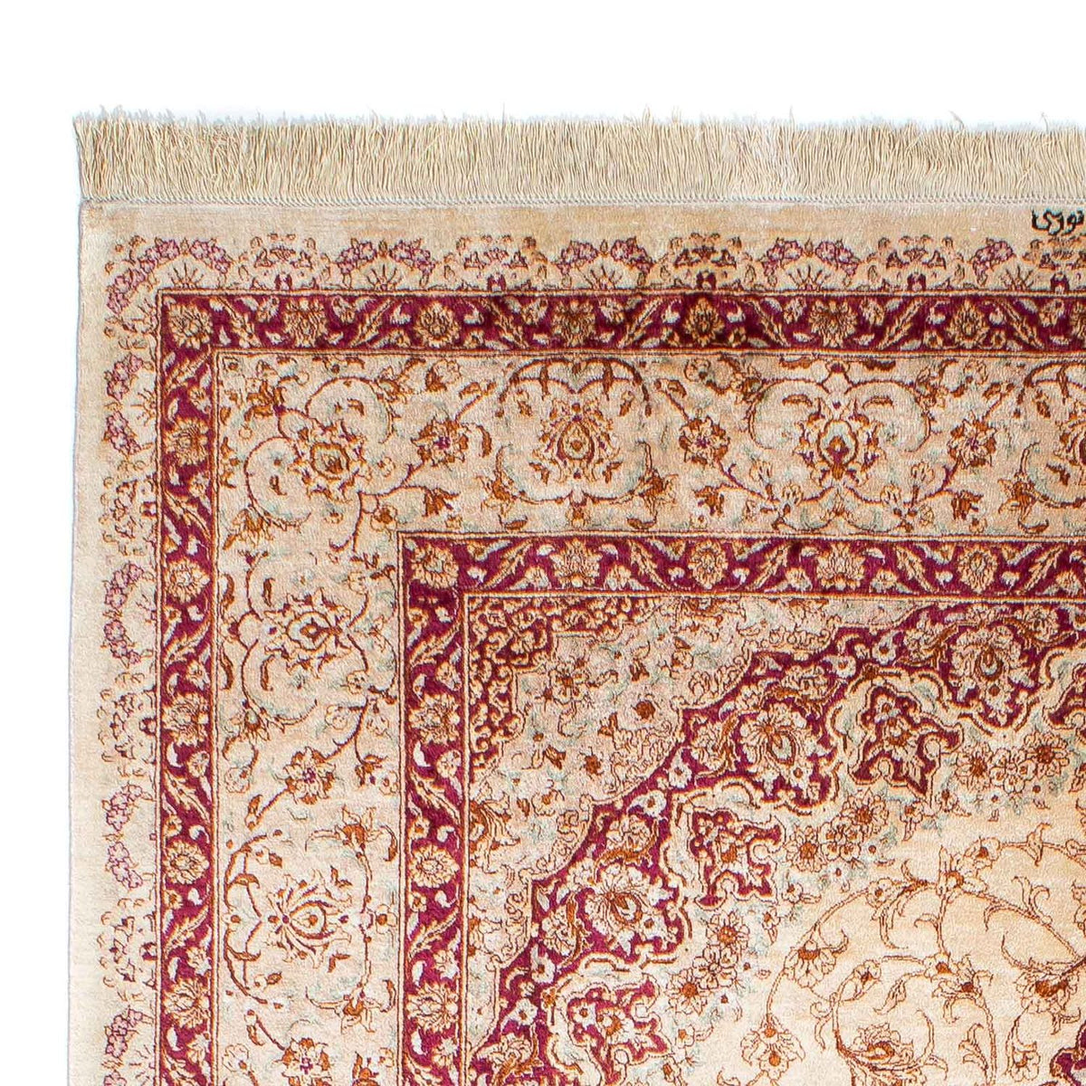 Persisk tæppe - Ghom - 240 x 157 cm - beige