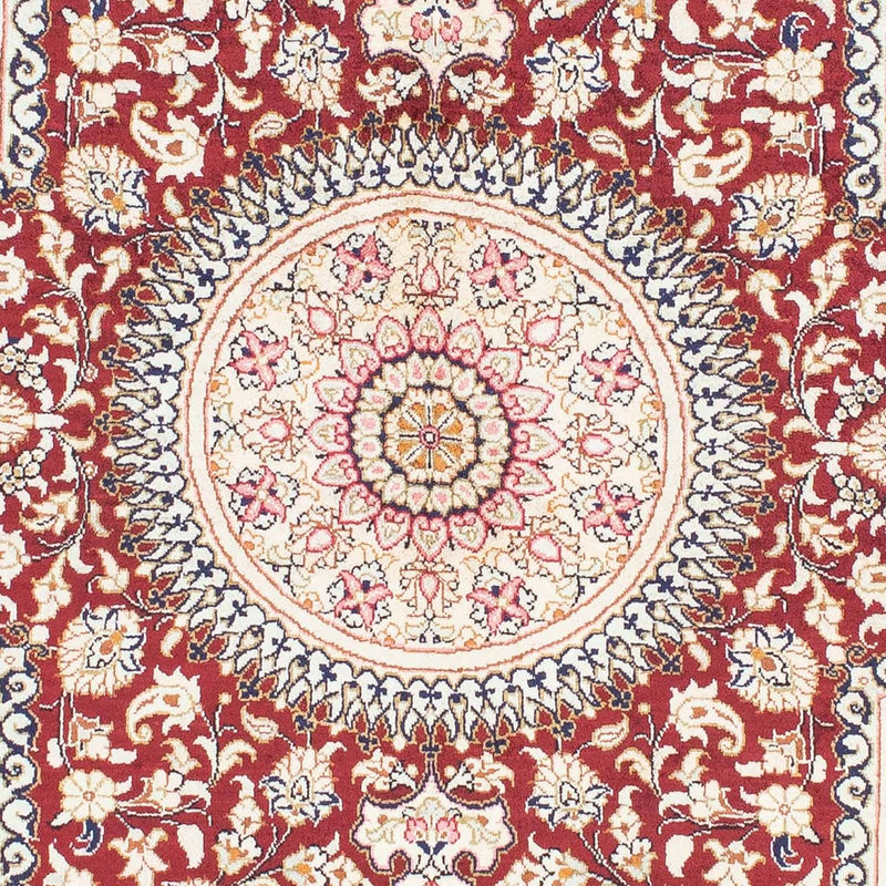 Persisk tæppe - Ghom - 144 x 95 cm - mørkerød