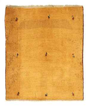 Gabbeh-tæppe - Persisk - 170 x 137 cm - guld