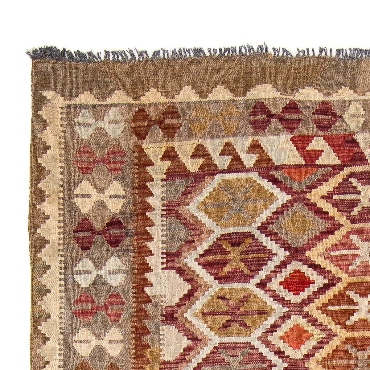 Kelim Carpet - Splash - 296 x 197 cm - flerfarvet