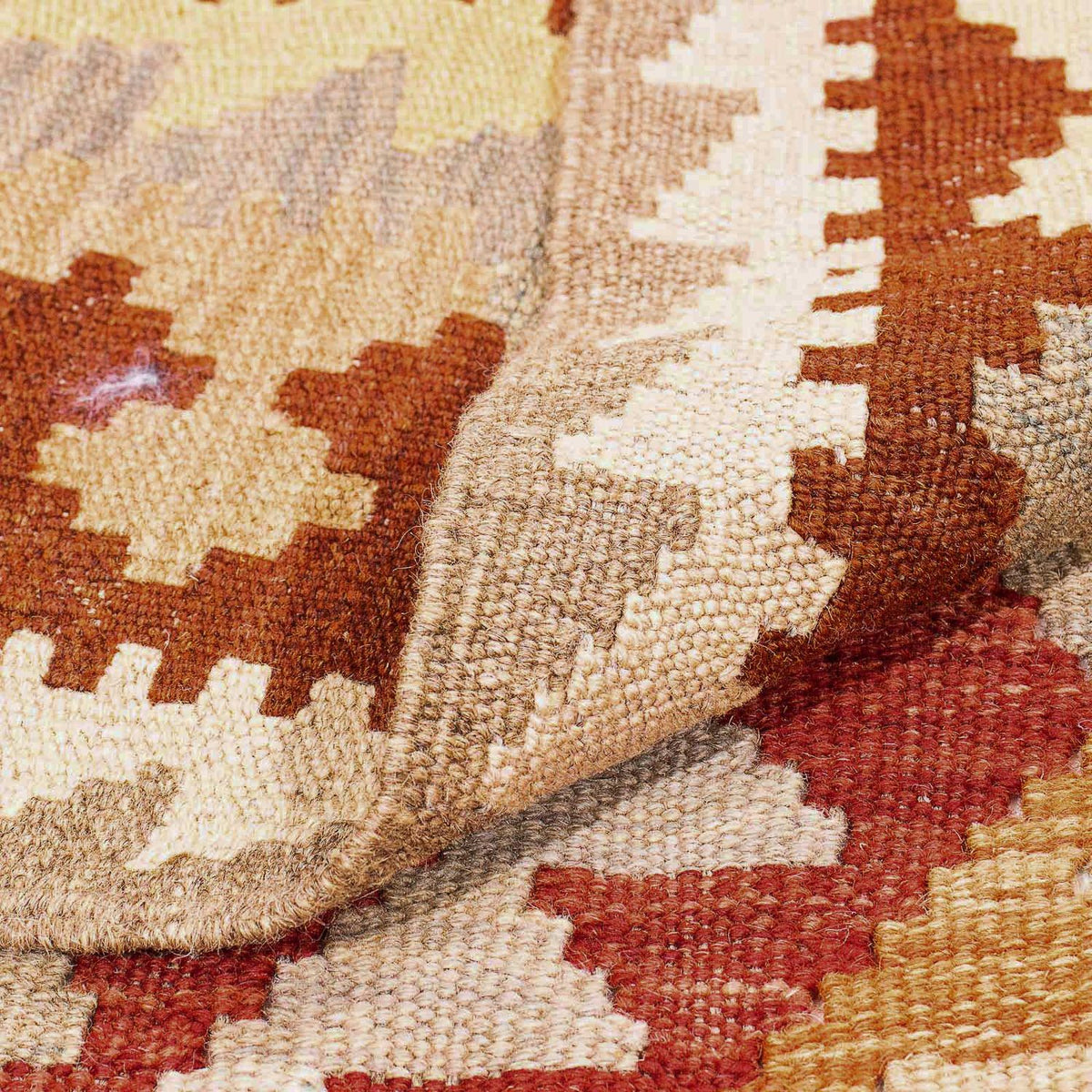 Kelim Carpet - Splash - 297 x 200 cm - lys brun