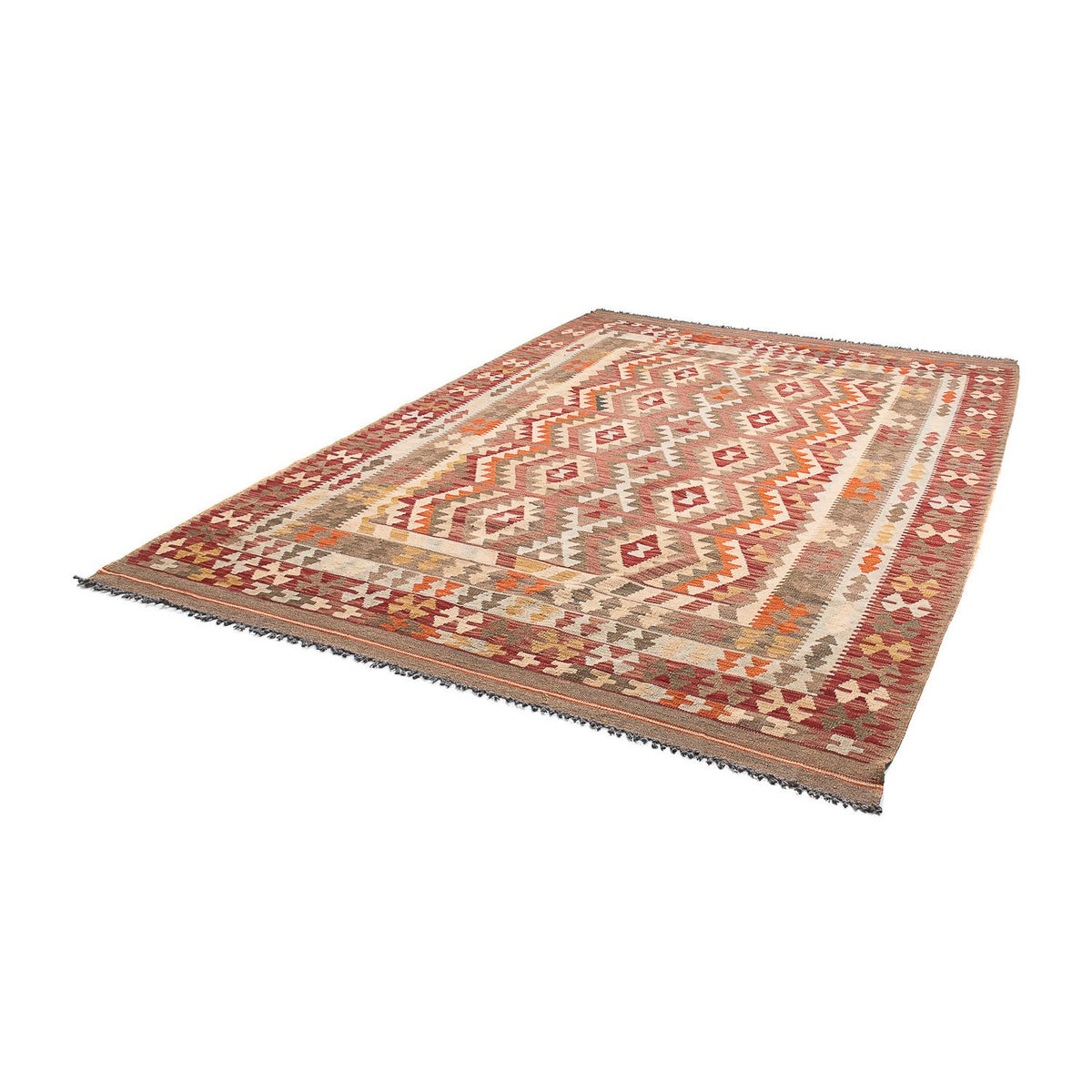Kelim Carpet - Splash - 296 x 205 cm - flerfarvet