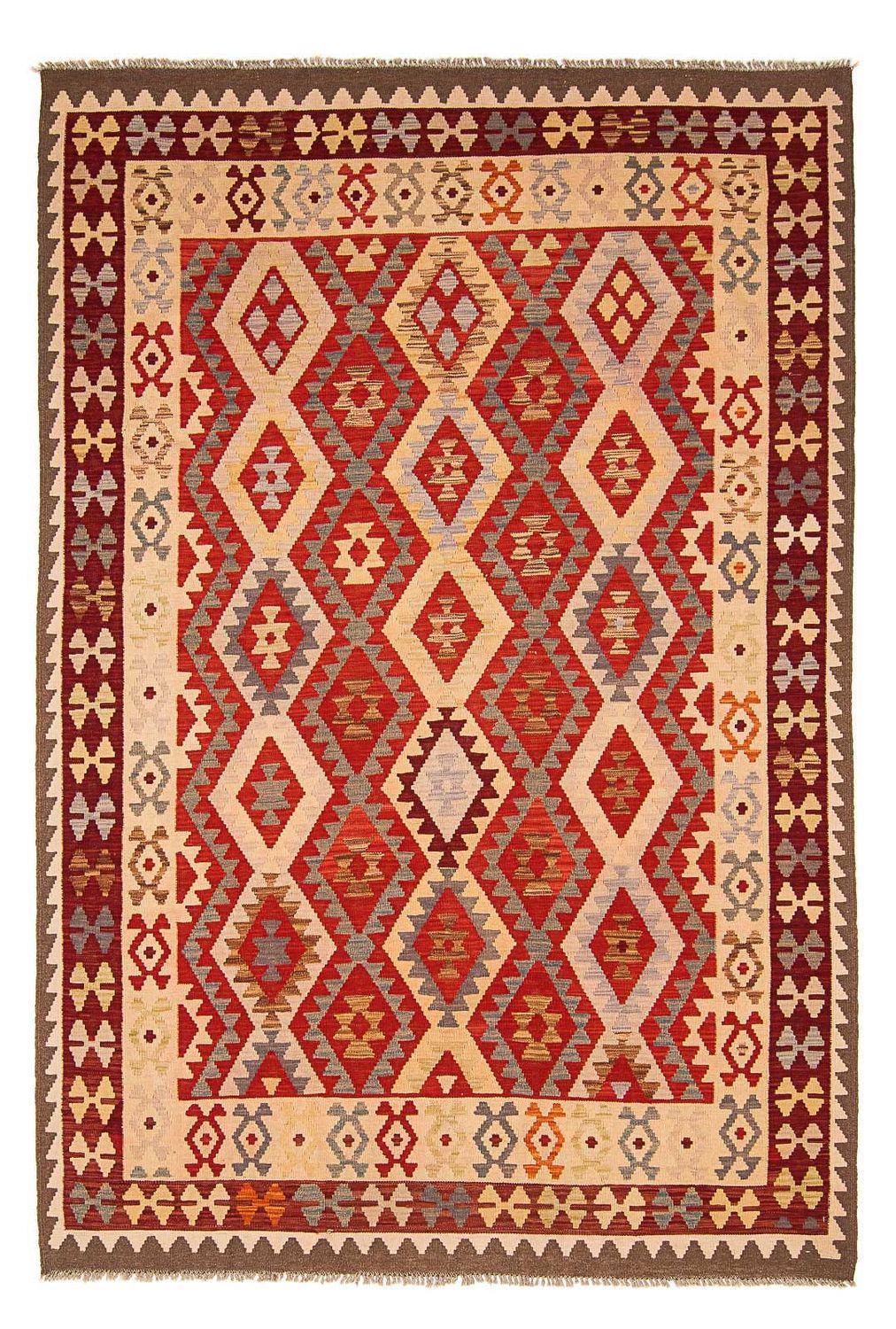 Kelim Carpet - Splash - 290 x 211 cm - flerfarvet
