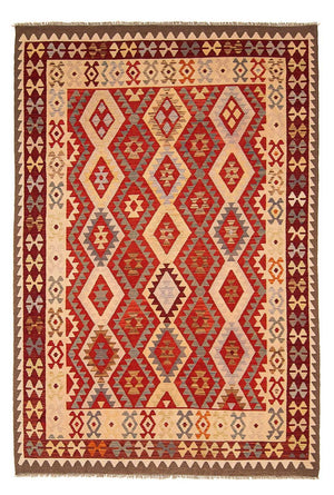 Kelim Carpet - Splash - 290 x 211 cm - flerfarvet