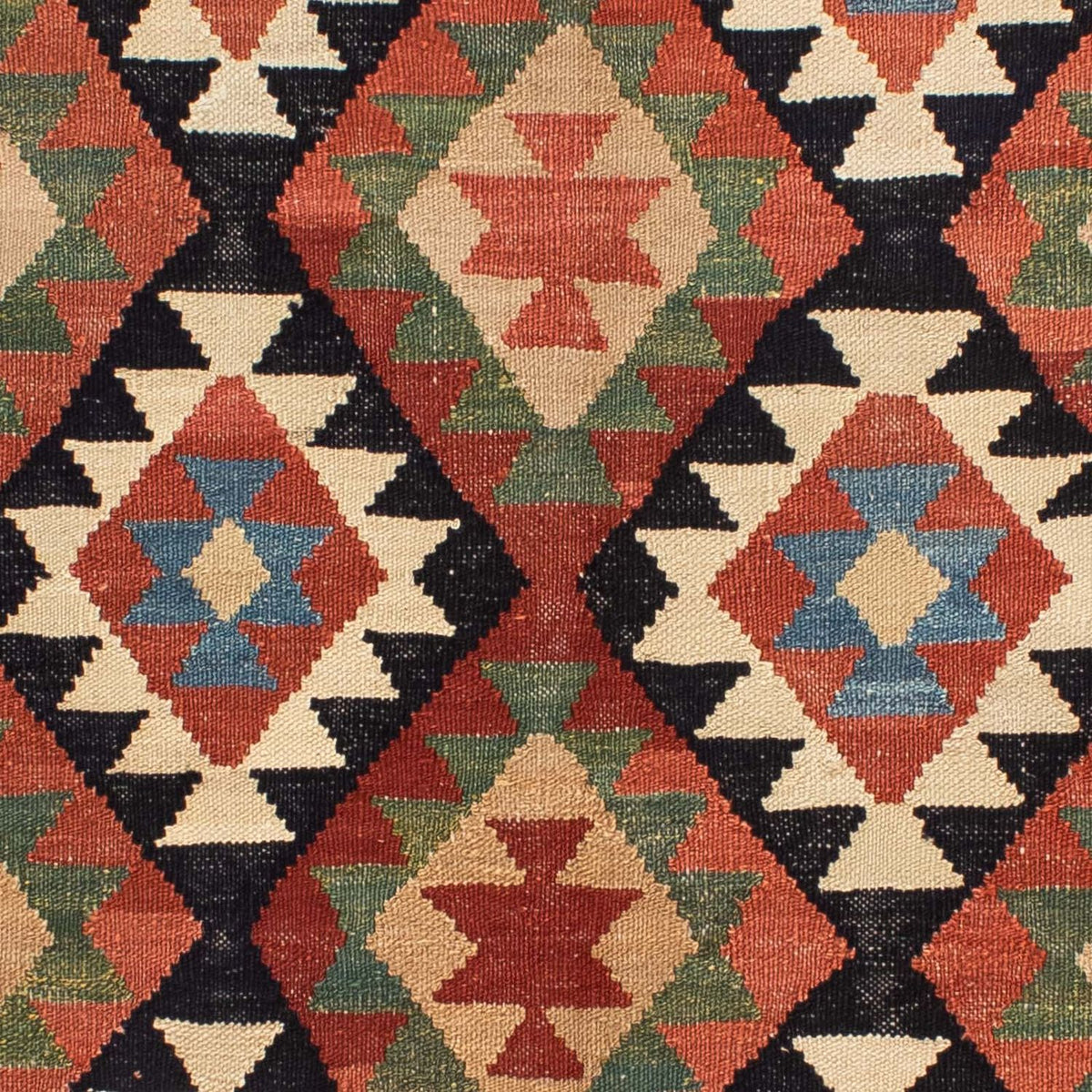 Kelim Carpet - Splash - 202 x 155 cm - flerfarvet