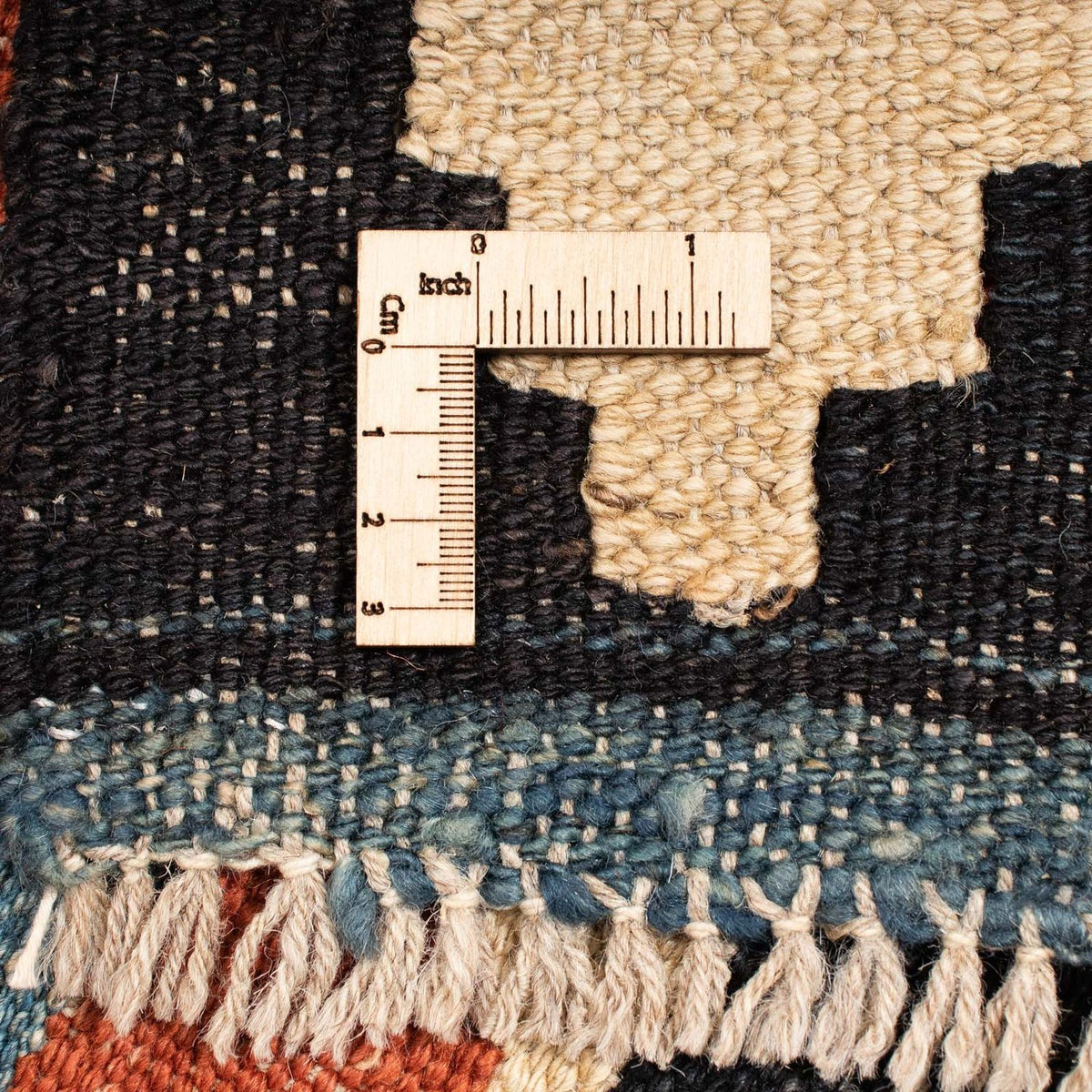 Kelim Carpet - Splash - 202 x 155 cm - flerfarvet
