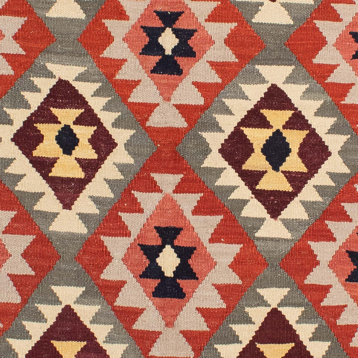 Kelim Carpet - Splash - 207 x 163 cm - flerfarvet