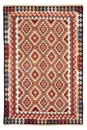 Kelim Carpet - Splash - 301 x 207 cm - flerfarvet