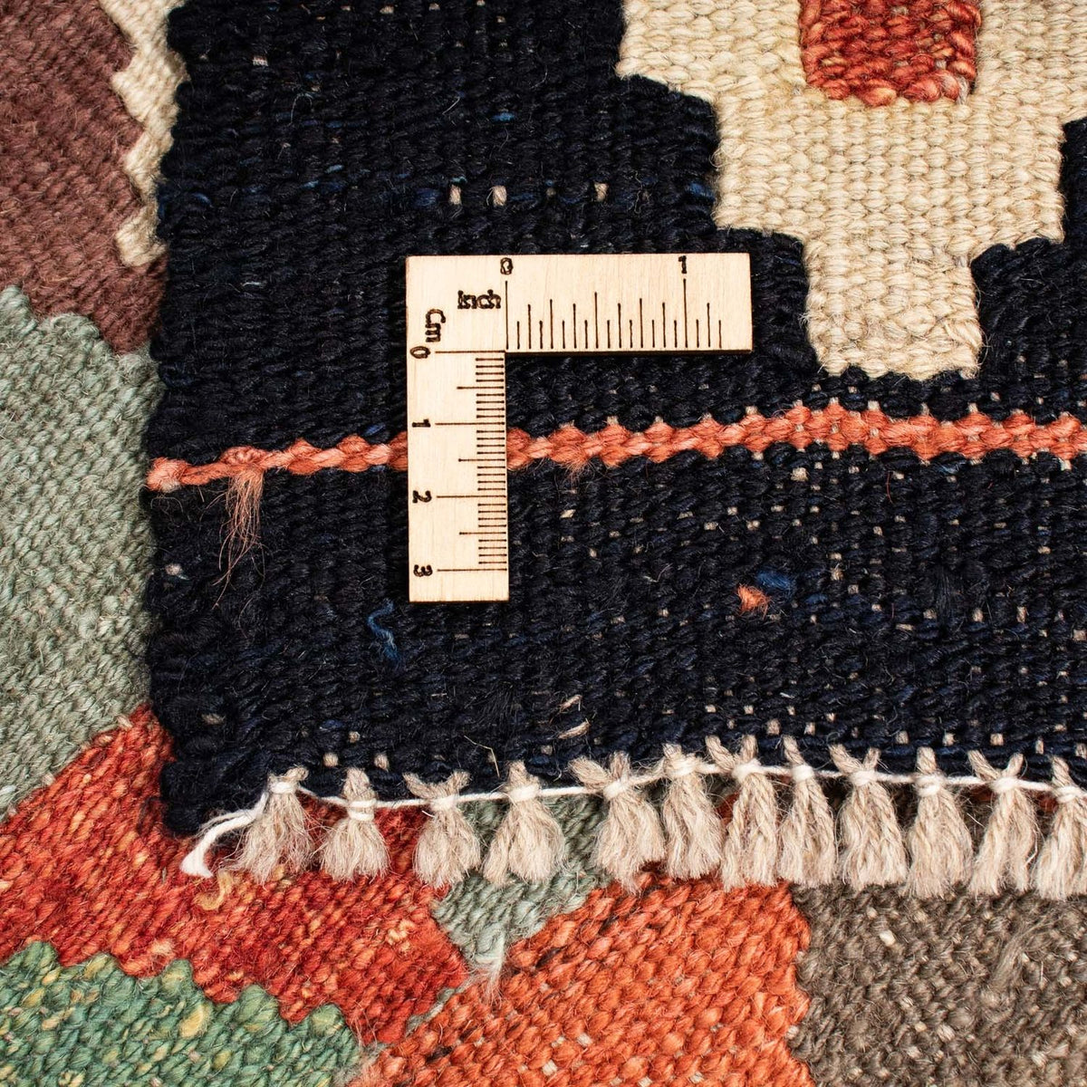 Kelim Carpet - Splash - 196 x 149 cm - flerfarvet