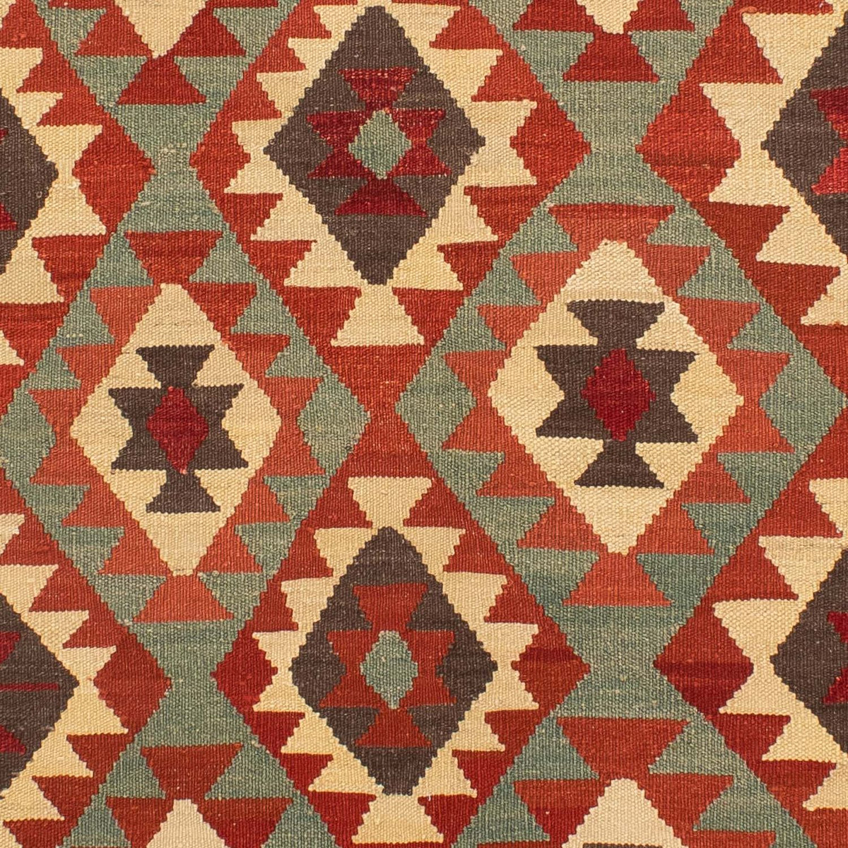 Kelim Carpet - Splash - 215 x 157 cm - flerfarvet