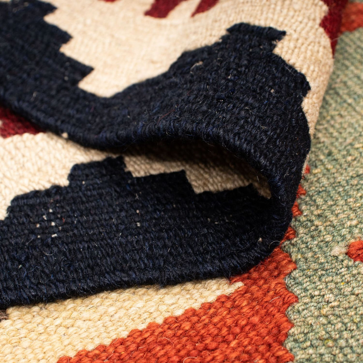 Kelim Carpet - Splash - 215 x 157 cm - flerfarvet