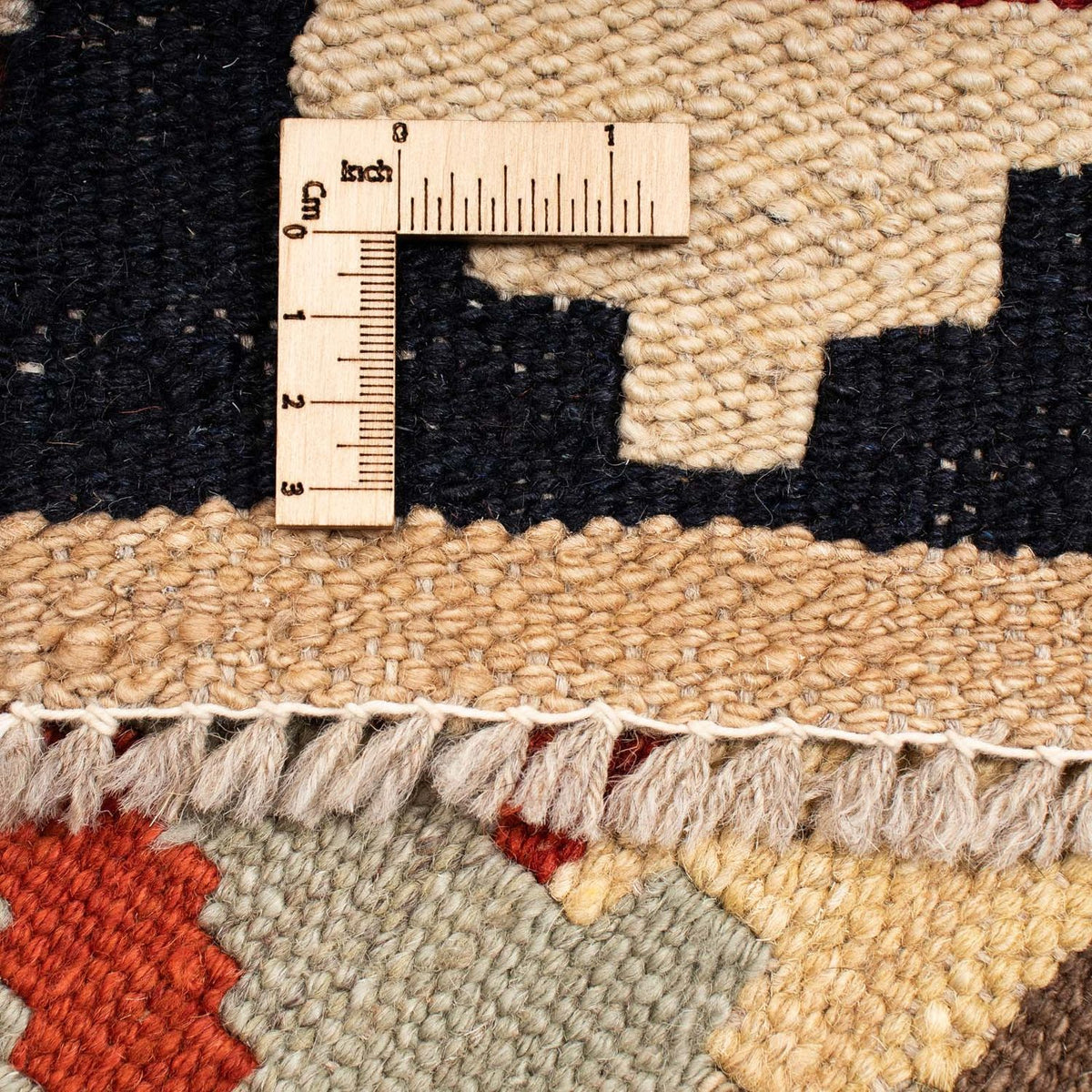 Kelim Carpet - Splash - 215 x 157 cm - flerfarvet