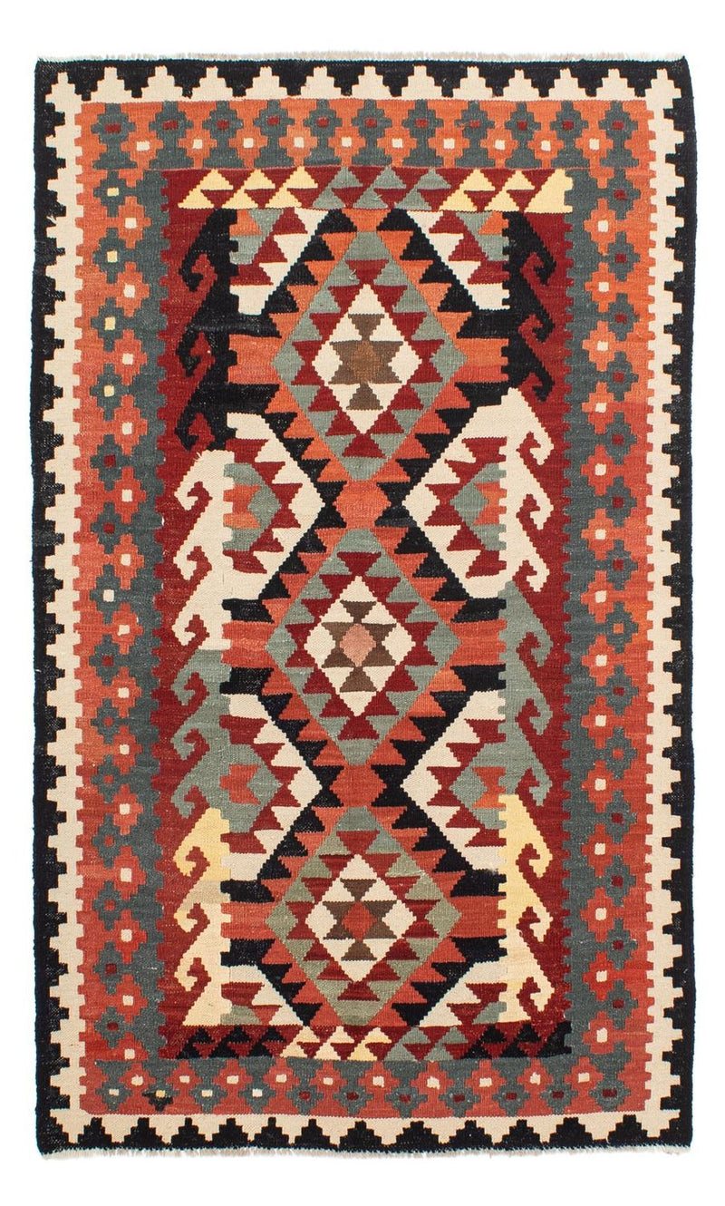 Kelim Carpet - Splash - 207 x 132 cm - flerfarvet