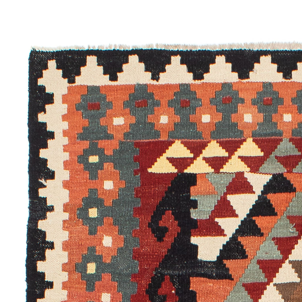 Kelim Carpet - Splash - 207 x 132 cm - flerfarvet