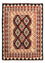 Kelim Carpet - Splash - 202 x 151 cm - flerfarvet