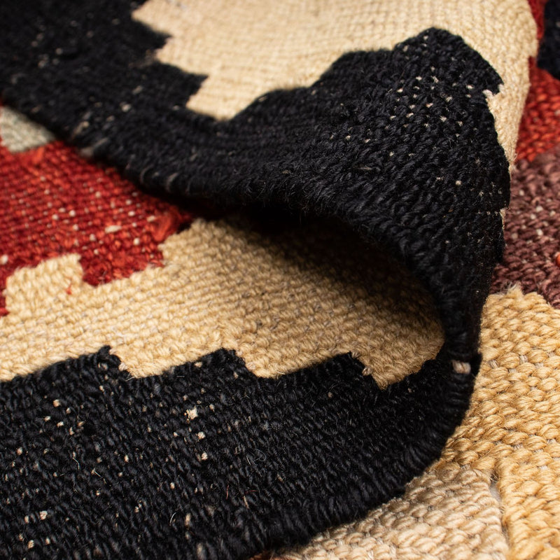 Kelim Carpet - Splash - 202 x 151 cm - flerfarvet