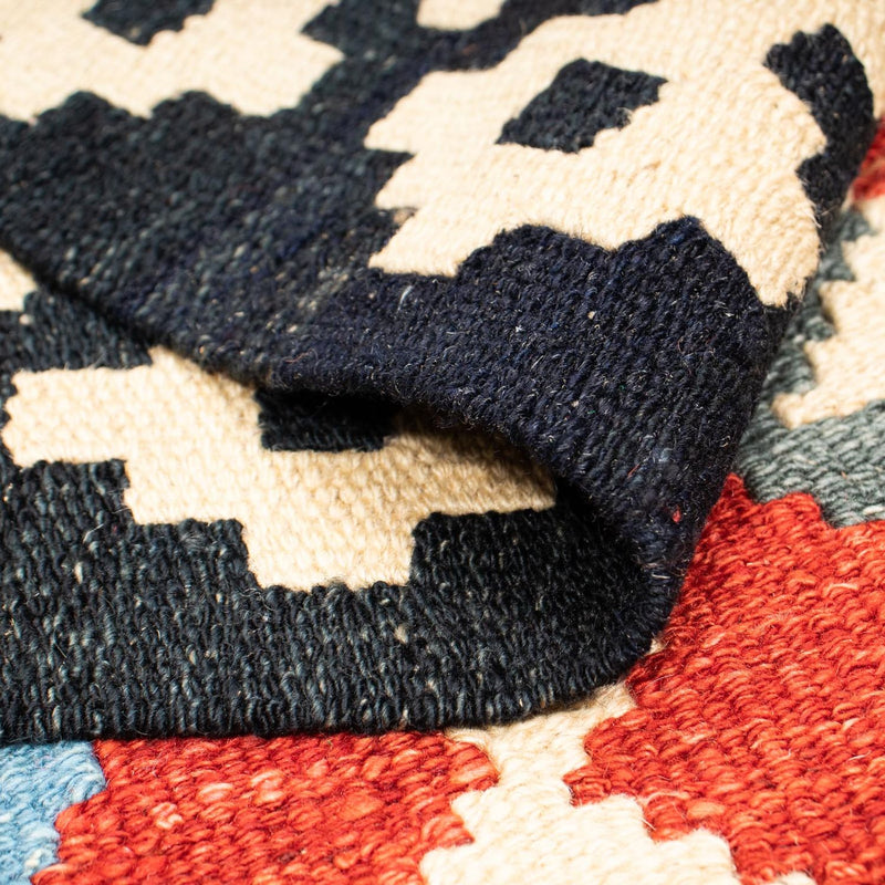 Kelim Carpet - Splash - 199 x 163 cm - flerfarvet