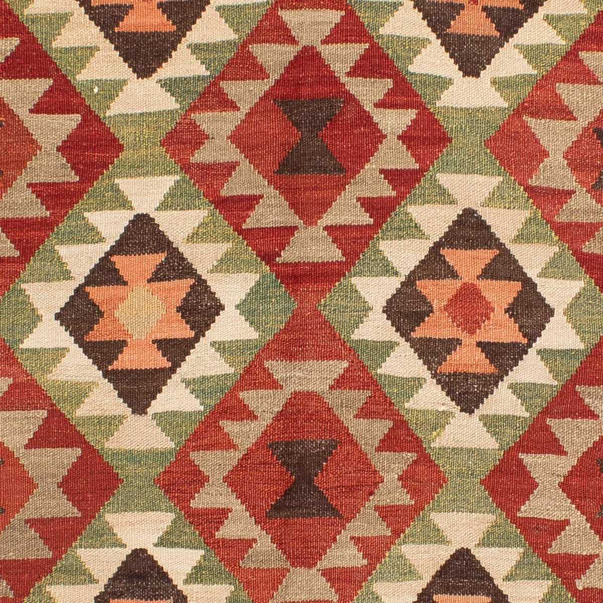 Kelim Carpet - Splash - 183 x 155 cm - flerfarvet