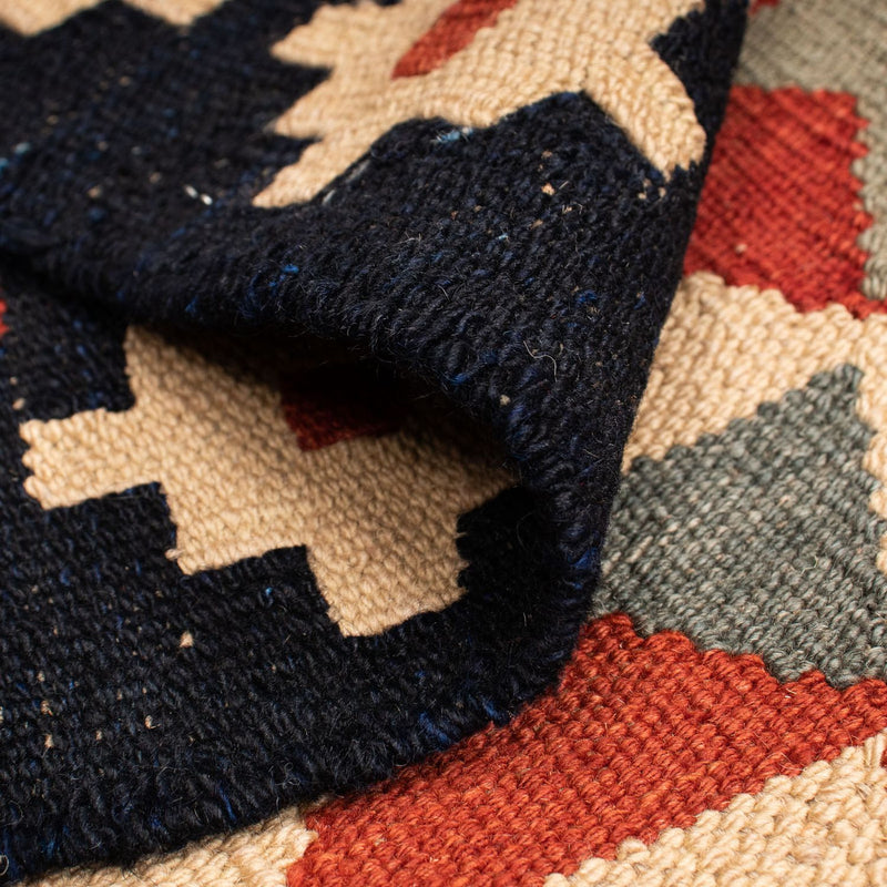 Kelim Carpet - Splash - 207 x 146 cm - flerfarvet