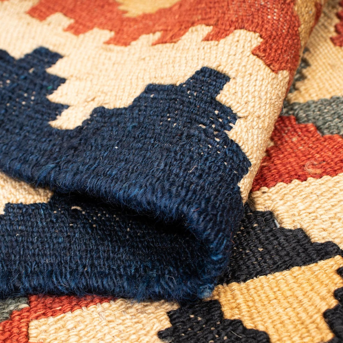 Kelim Carpet - Splash - 200 x 146 cm - flerfarvet