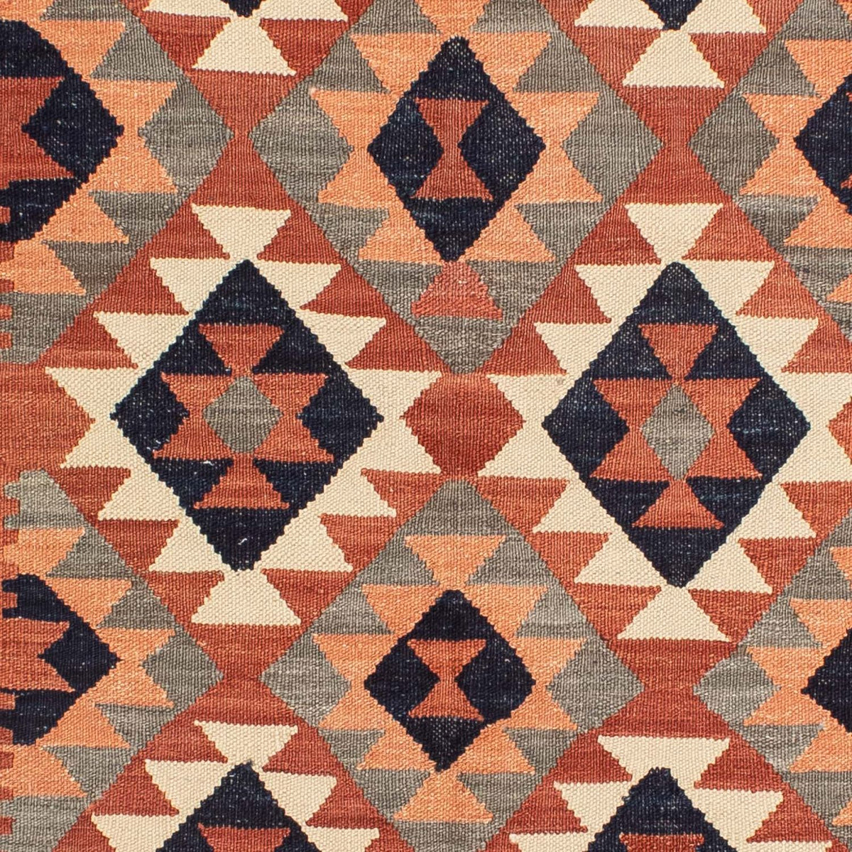 Kelim Carpet - Splash - 205 x 158 cm - flerfarvet