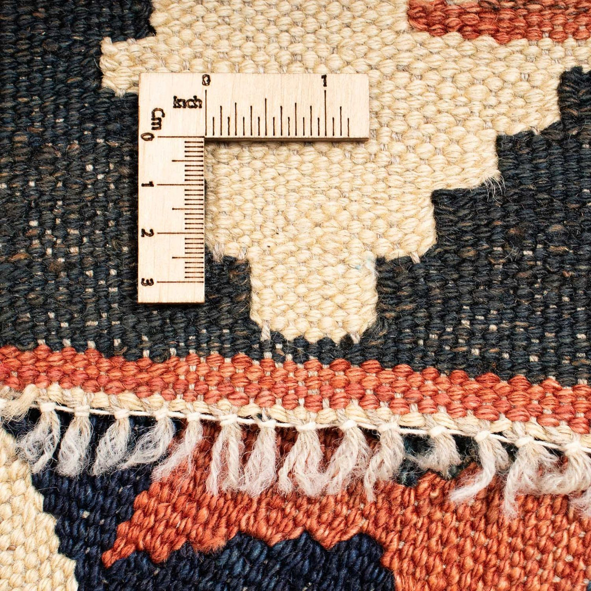 Kelim Carpet - Splash - 205 x 158 cm - flerfarvet