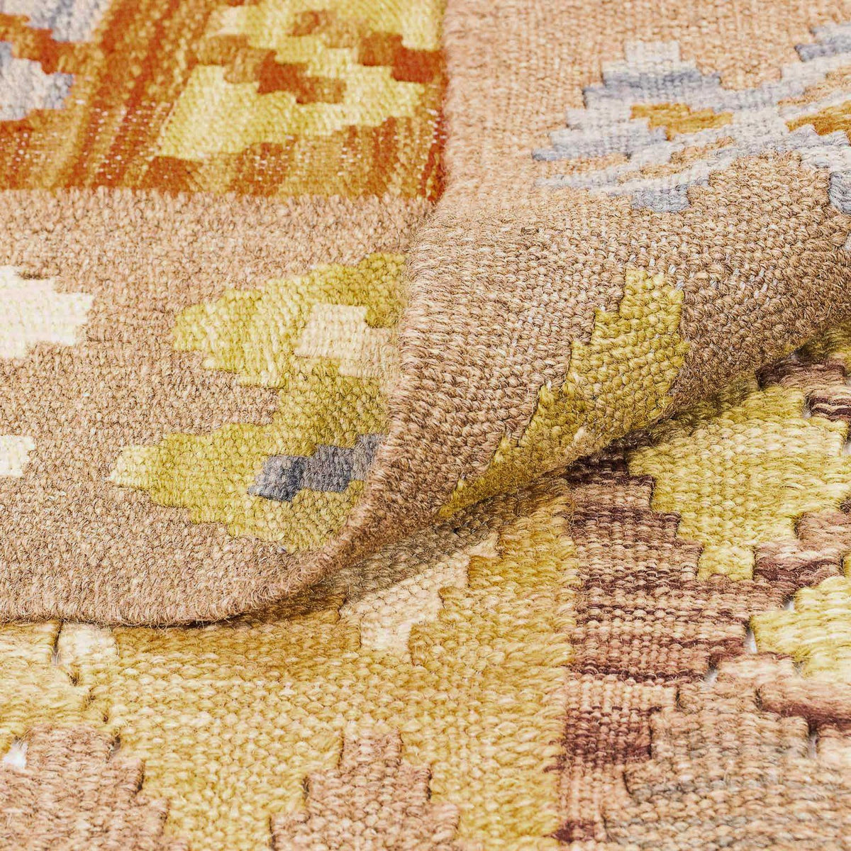 Kelim Carpet - Splash - 309 x 200 cm - flerfarvet