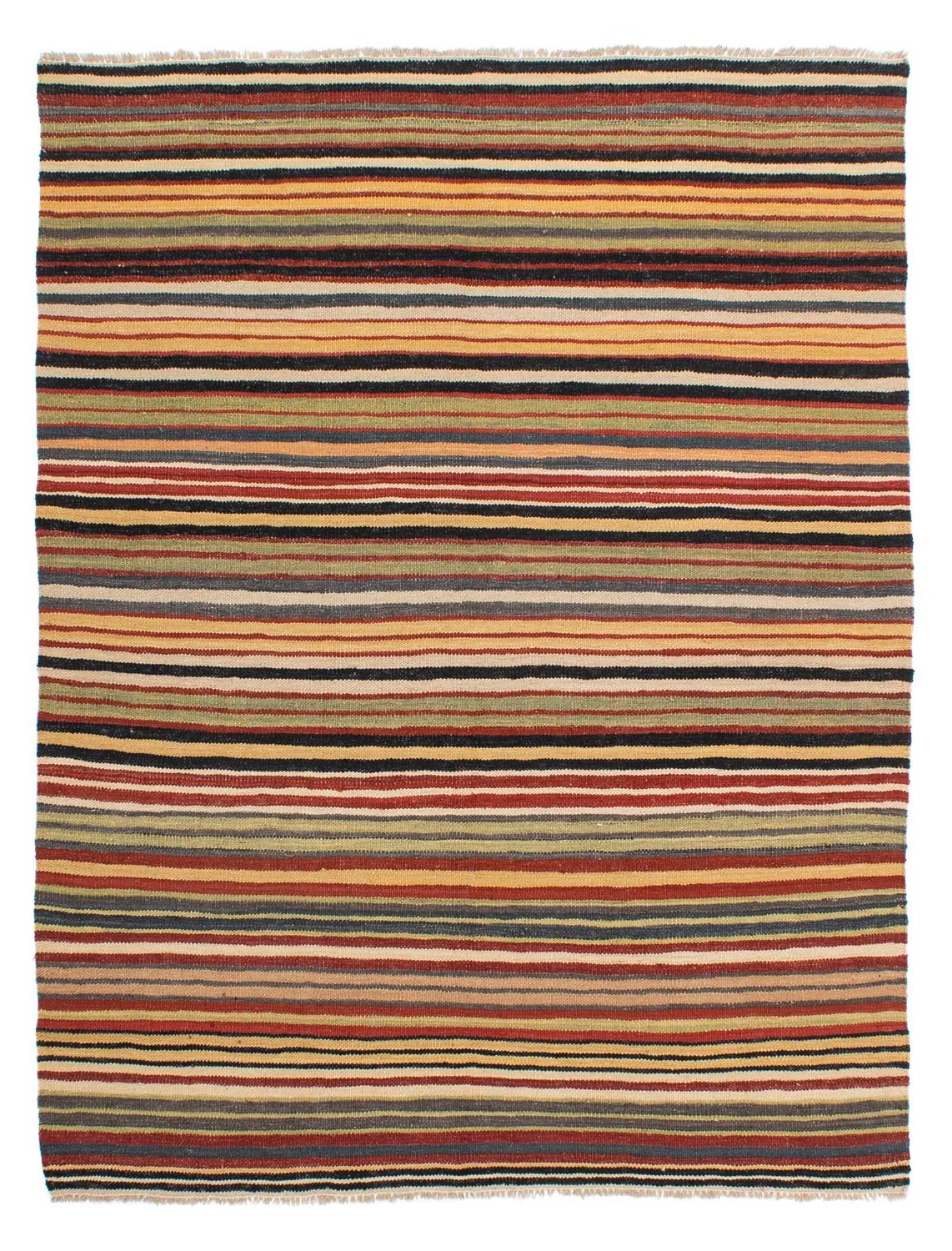 Kelim Carpet - Splash - 195 x 152 cm - flerfarvet