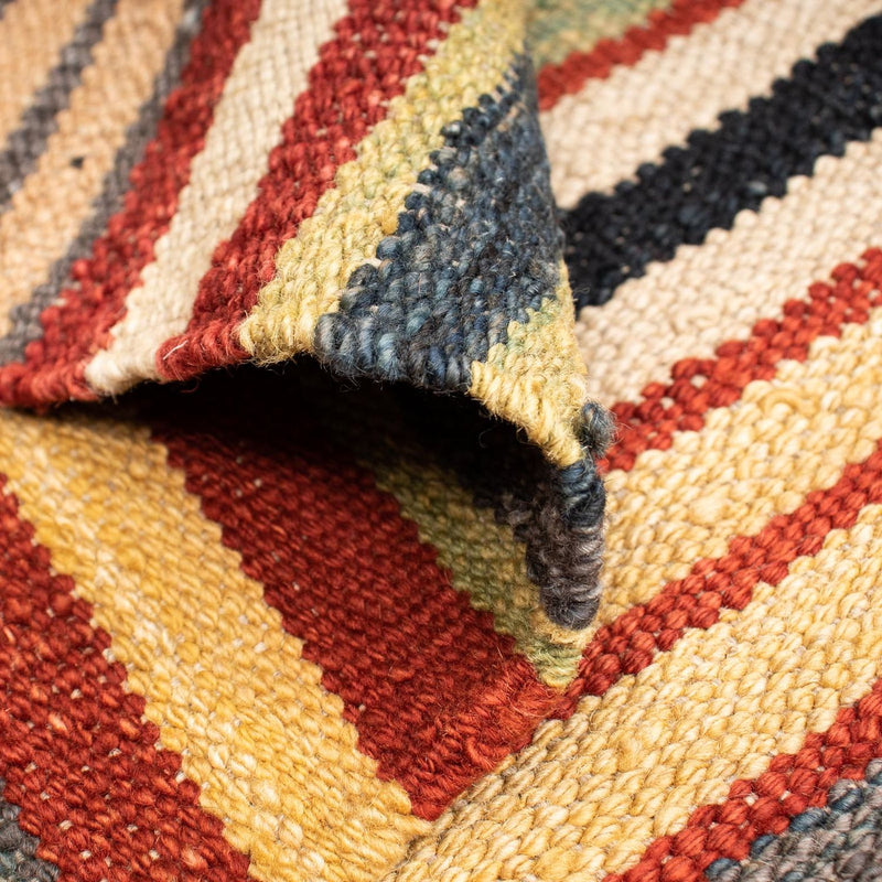 Kelim Carpet - Splash - 195 x 152 cm - flerfarvet