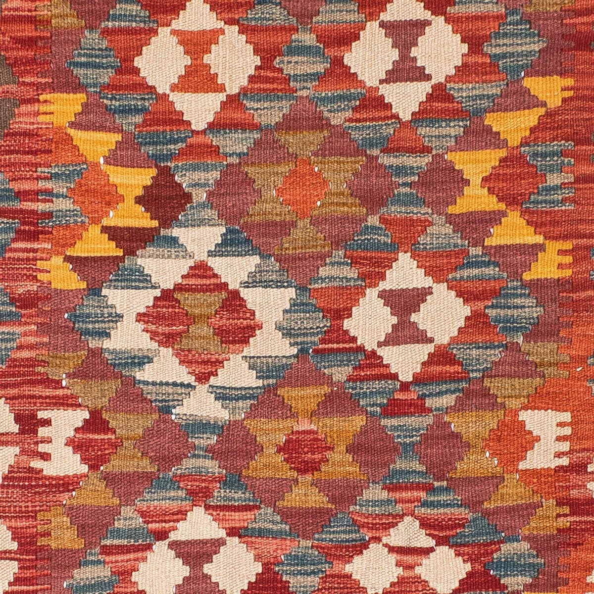 Løber Kelim-tæppe - orientalsk - 195 x 98 cm - rød