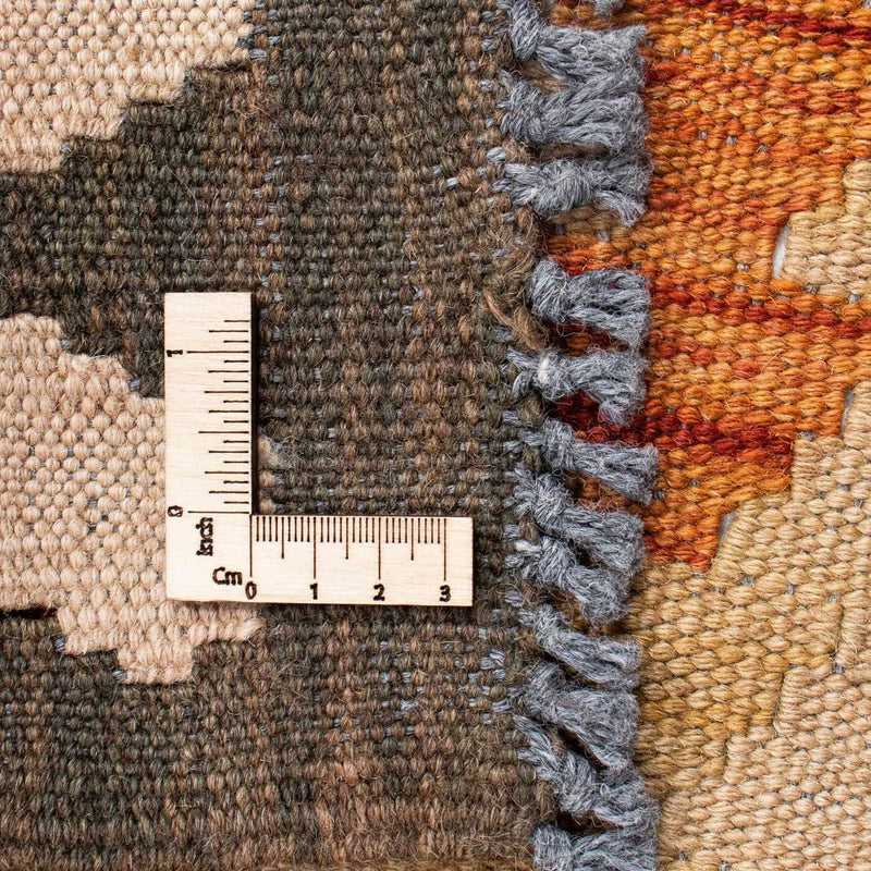 Kelim-tæppe - orientalsk - 194 x 147 cm - lysrød