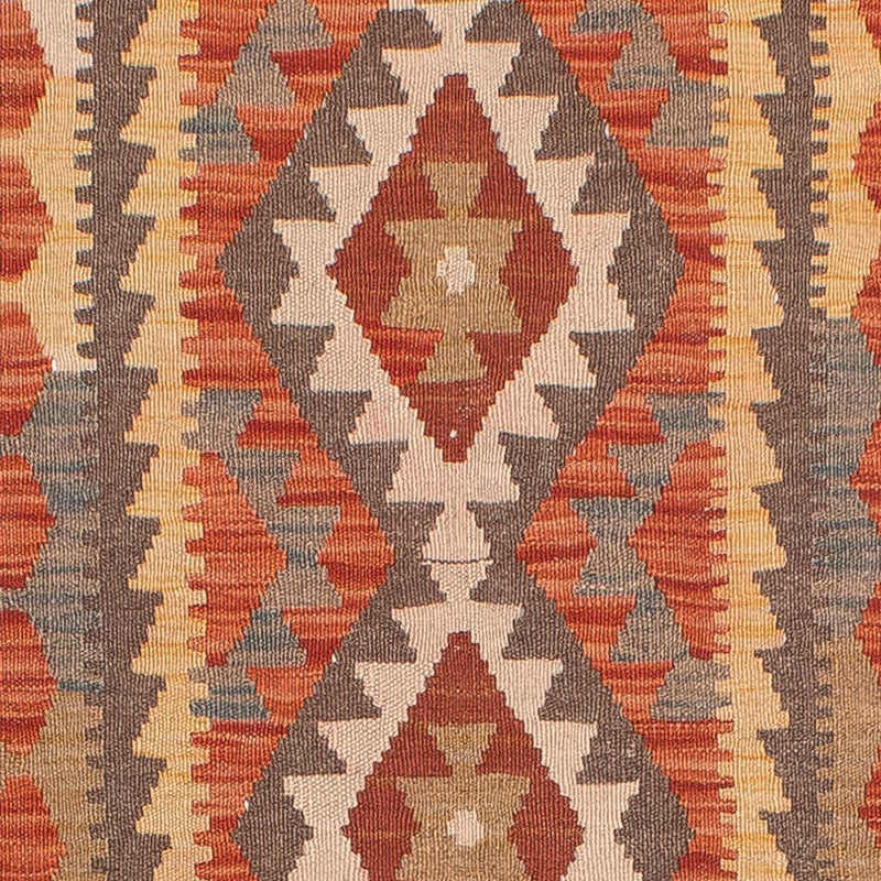 Løber Kelim Carpet - Splash - 310 x 97 cm - rust