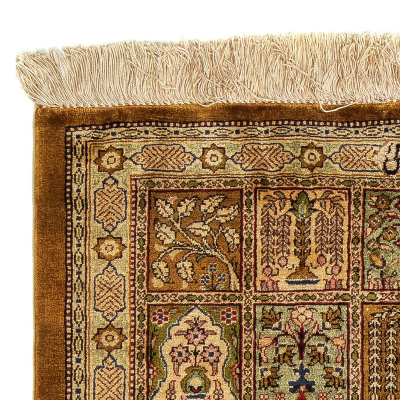 Persisk tæppe - Ghom - 75 x 58 cm - flerfarvet