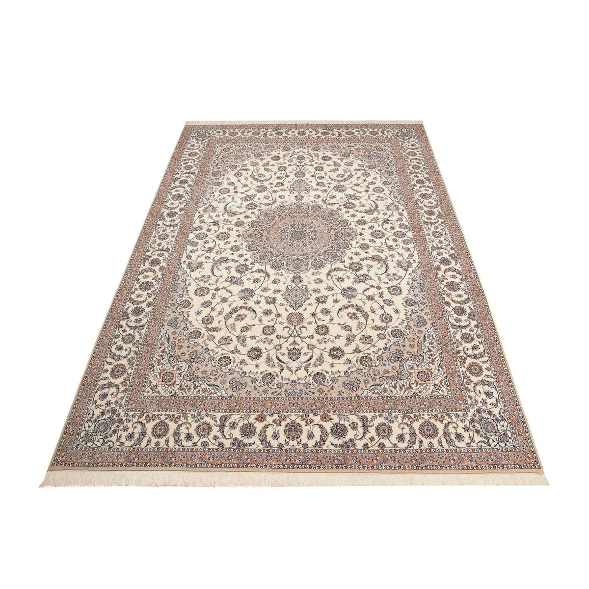 Persisk tæppe - Nain - Premium - 440 x 304 cm - brun
