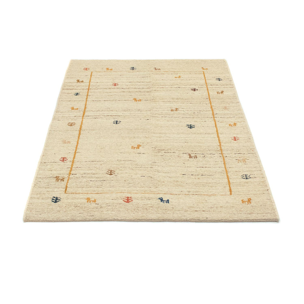 Gabbeh-tæppe - Persisk - 143 x 97 cm - beige