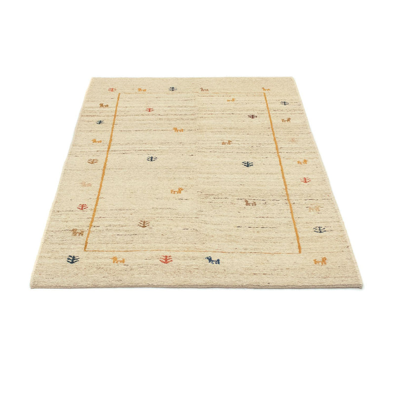 Gabbeh-tæppe - Persisk - 143 x 97 cm - beige