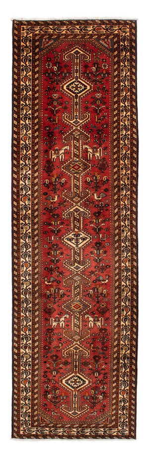 Løber Persisk tæppe - Nomadisk - 393 x 115 cm - lysrød