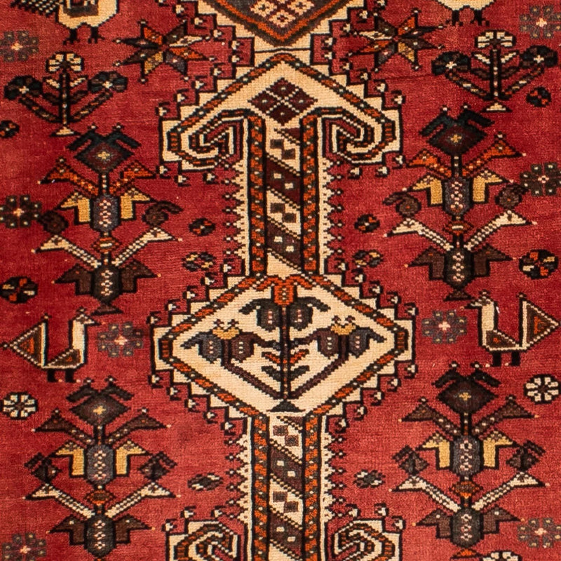 Løber Persisk tæppe - Nomadisk - 393 x 115 cm - lysrød